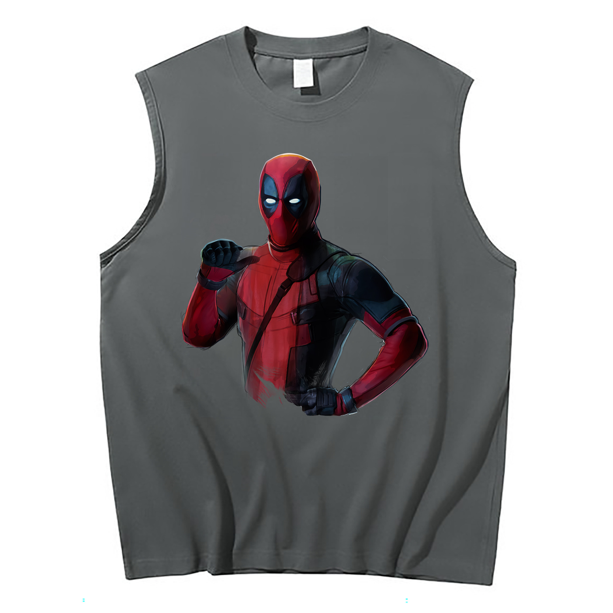 （画像用） Deadpool デッドプール コットン100％タンクトップ（フロントプリント）